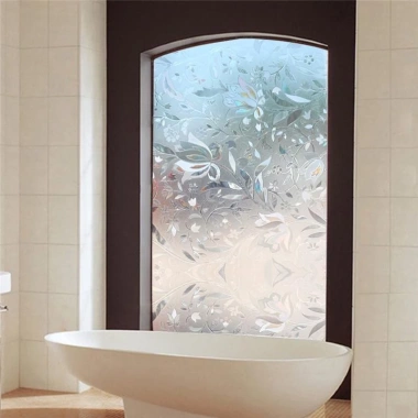 Miếng Dán Cửa Kính 45x100cm Hoa Tulip Chống UV Tháo Rời Khách Ngủ Tắm 76.032đ