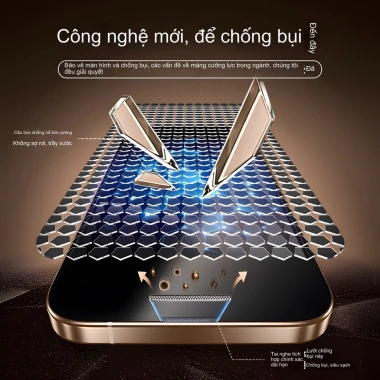 Miếng dán cường lực Ba Tinh dán nhanh 1 giây, dễ thao tác cho iPhone 17-16-15-14-13-12-11 X/XS/XR