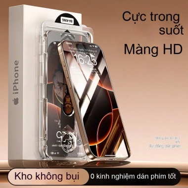 Miếng dán cường lực Ba Tinh dán nhanh 1 giây, dễ thao tác cho iPhone 17-16-15-14-13-12-11 X/XS/XR