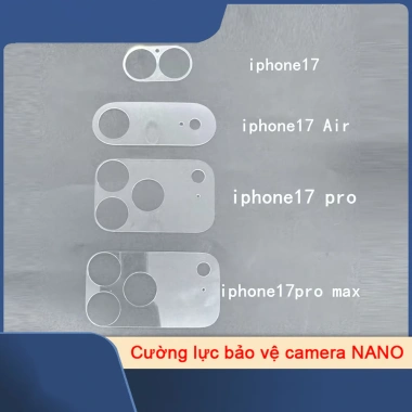 Miếng dán cường lực nano dẻo bảo vệ đế camera iPhone 17/16/15 Pro Max - Giá 24.500₫ 2 Miếng dán cường lực nano dẻo bảo vệ đế camera iPhone 17/16/15 Pro Max - Giá 24.500₫ 2