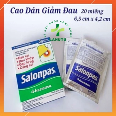 Miếng dán đau vai gáy LAHUTU 10 miếng - Giảm đau lưng, cơ khớp, bong gân 25.000₫