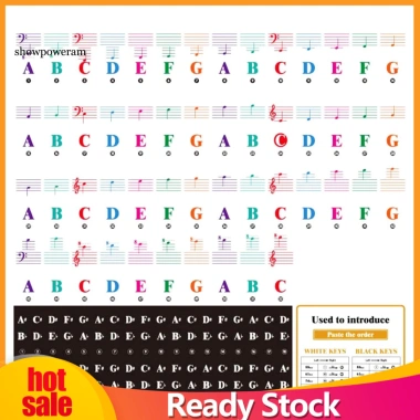 Miếng Dán Decal Nhiều Màu cho Phím Piano 49 61 88 - Trang Trí Độc Đáo, Giá Ưu Đãi