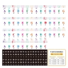 Miếng Dán Decal Nhiều Màu cho Phím Piano 49 61 88 - Trang Trí Độc Đáo, Giá Ưu Đãi 2