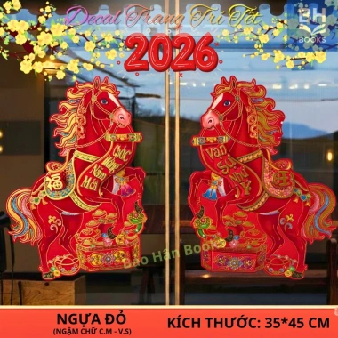 Miếng Dán Decal Trang Trí Tết 2.026 Đẹp Dây Treo - Phụ Kiện Decor Nhà Cửa 120k