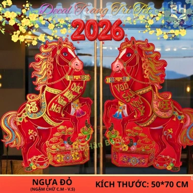 Miếng Dán Decal Trang Trí Tết 2.026 Đẹp Dây Treo - Phụ Kiện Decor Nhà Cửa 120k