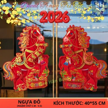 Miếng Dán Decal Trang Trí Tết 2.026 Đẹp Dây Treo - Phụ Kiện Decor Nhà Cửa 120k