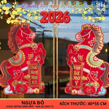 Miếng Dán Decal Trang Trí Tết 2.026 Đẹp Dây Treo - Phụ Kiện Decor Nhà Cửa 120k