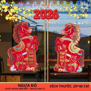 Miếng Dán Decal Trang Trí Tết 2.026 Đẹp Dây Treo - Phụ Kiện Decor Nhà Cửa 120k