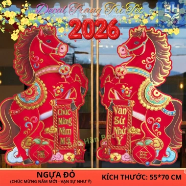 Miếng Dán Decal Trang Trí Tết 2.026 Đẹp Dây Treo - Phụ Kiện Decor Nhà Cửa 120k