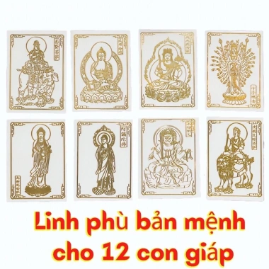 Miếng dán điện thoại đẹp lung linh phong thủy tài lộc, may mắn hình Phật Bồ Tát - 5.088đ 6
