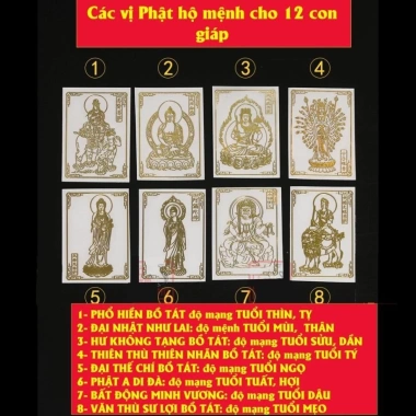 Miếng dán điện thoại đẹp lung linh phong thủy tài lộc, may mắn hình Phật Bồ Tát - 5.088đ 9