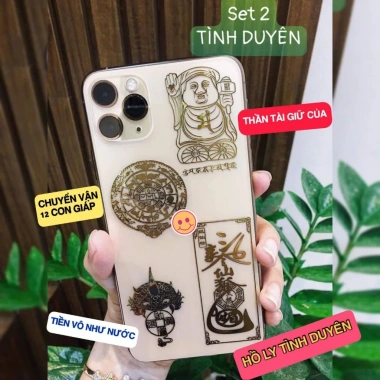 Miếng Dán Điện Thoại Tài Lộc Bình An Linh Phù, Giá 5.936 VND - Shopee Trợ Giá