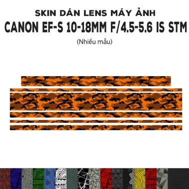 Miếng dán Film 3M vân nổi cho Lens Canon EF-S 10-18mm f/4.5-5.6 IS STM - Bảo vệ ống kính, giá ưu đãi 120.000