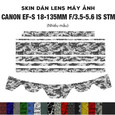 Miếng dán Film 3M vân nổi cho Lens CANON EF-S 18-135mm F/3.5-5.6 IS STM - bảo vệ cao cấp, giá chỉ 250.000₫ Miếng dán Film 3M vân nổi cho Lens CANON EF-S 18-135mm F/3.5-5.6 IS STM - bảo vệ cao cấp, giá chỉ 250.000₫