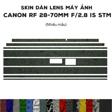 Miếng dán Film 3M vân nổi cho ống kính Canon RF 28-70mm F2.8 IS STM – Giá chỉ 180.000₫