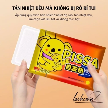 Miếng Dán Giảm Đau Bụng Kinh PISSA - Giữ Nhiệt Ấm Nóng, Thảo Dược Thiên Nhiên, Giảm Đau Vai Gáy, 9.310 VND