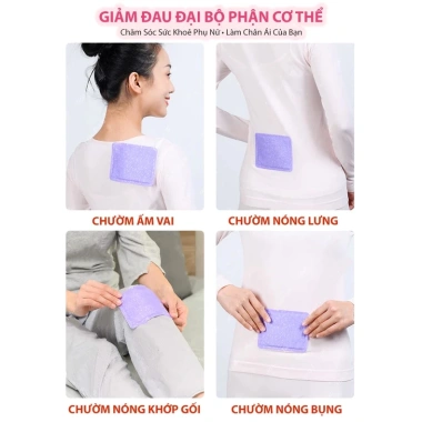 Miếng Dán Giảm Đau Bụng Kinh WOMU Toả Nhiệt Giữ Ấm Thảo Dược Thiên Nhiên 9.500đ