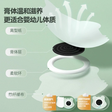 Miếng dán giảm đau bụng Yukadan cho trẻ sơ sinh 0-3 tháng chống đầy hơi an toàn 9
