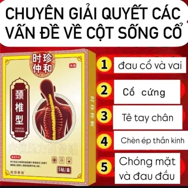 Miếng Dán Giảm Đau Huyệt Đạo Cổ - Giảm Thoái Hóa Đốt Sống Cổ Vai Gáy 5m 69.000 VND