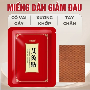 Miếng Dán Giảm Đau Mỏi Xương Khớp Cổ Vai Gáy Thảo Dược 50 Miếng - Giá 20.600 VND
