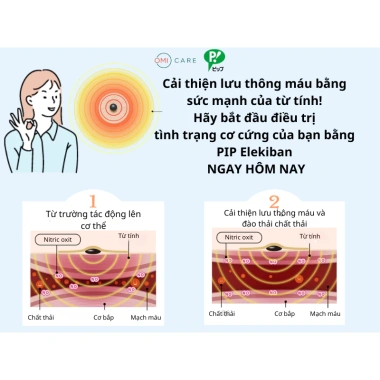Miếng Dán Giảm Đau PIP ELEKIBAN MAX 200MT Nhật Bản Thoái Hóa Vai Gáy, Lưng, Chân