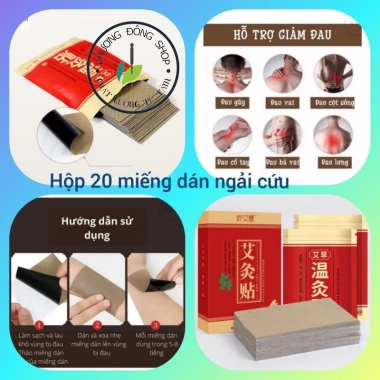Miếng Dán Giảm Đau Xương Khớp Đông Y 40 miếng Nhức Vai Gáy Cột Sống Lưng 26.000đ