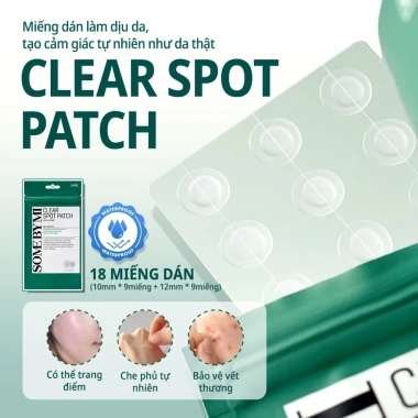 Miếng Dán Giảm Mụn Some By Mi Clear Spot Patch 18 miếng - 10mm & 12mm, Giá 99.000 VND 6
