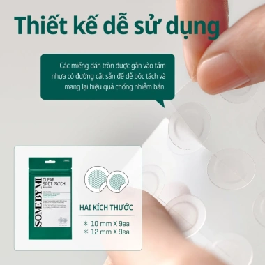 Miếng Dán Giảm Mụn Some By Mi Clear Spot Patch 18 miếng - 10mm & 12mm, Giá 99.000 VND 8