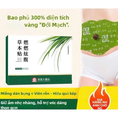 Miếng Dán Giữ Ấm Bụng Thảo Dược Triệu Lộ Tư 5 Miếng - Dán Êm Ái Giảm Đau Lạnh Bụng, Giá 32.000 VND