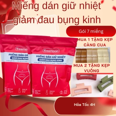 Miếng Dán Giữ Nhiệt 8h Giảm Đau Bụng Kinh 7 miếng Gừng Ngải Cứu – 93.000₫