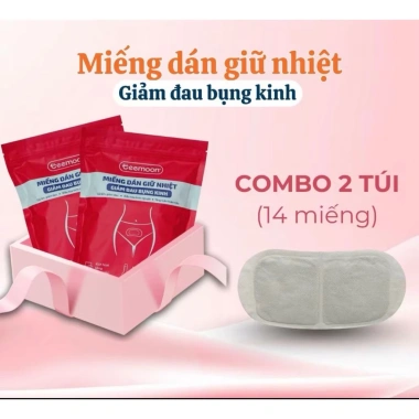 Miếng Dán Giữ Nhiệt 8h Giảm Đau Bụng Kinh 7 miếng Gừng Ngải Cứu – 93.000₫