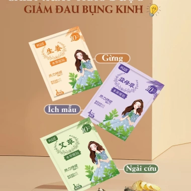 Miếng Dán Giữ Nhiệt Cơ Thể WOMU Đau Bụng Kinh Thảo Dược Thiên Nhiên Size Lớn 3 Vị Giá 15.000 VND 5 Miếng Dán Giữ Nhiệt Cơ Thể WOMU Đau Bụng Kinh Thảo Dược Thiên Nhiên Size Lớn 3 Vị Giá 15.000 VND 5