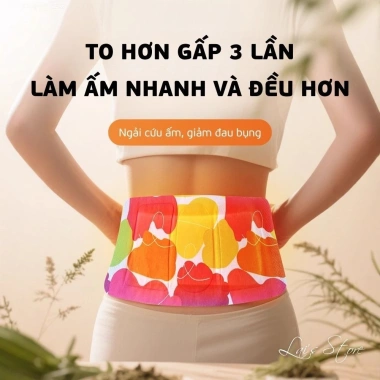Miếng Dán Giữ Nhiệt Ngải Cứu WECAN Bản To - Đau Bụng, Sưởi Ấm Lưng, Chỉ 25.000₫ 3