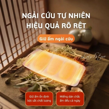 Miếng Dán Giữ Nhiệt Ngải Cứu WECAN Bản To - Đau Bụng, Sưởi Ấm Lưng, Chỉ 25.000₫ 5