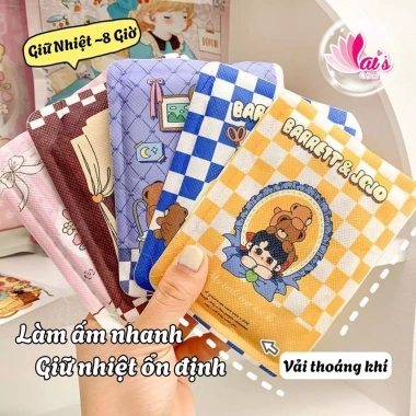 Miếng Dán Giữ Nhiệt Tự Phát Nhiệt Họa Tiết Dễ Thương - Giảm Đau Bụng Kinh, Chống Lạnh, Giá 10.000đ