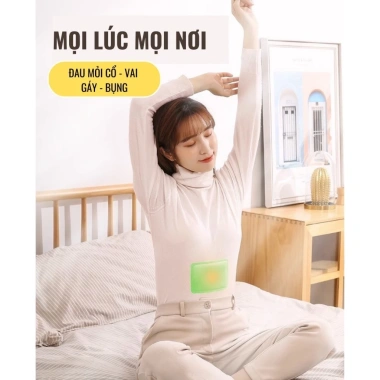 Miếng dán giữ nhiệt Womu ngải cứu giảm đau bụng vai gáy Set 5 chỉ 39.000đ