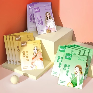 Miếng dán giữ nhiệt Womu ngải cứu giảm đau bụng, vai gáy - Set 5 miếng, giữ ấm liên tục, tiện lợi, giá chỉ 39.000 VND