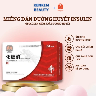 Miếng Dán GLUCOZEN Kiểm Soát Đường Huyết Insulin 14 miếng – Giá 80.000đ, Ổn Định Mức Đường