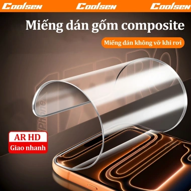 Miếng dán gốm dẻo 17Pro Chống nhìn trộm HD, chống vân tay cho iPhone 17-11 Pro Max - Giá 39.800 VND