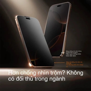 Miếng dán gốm dẻo 17Pro Chống nhìn trộm HD, chống vân tay cho iPhone 17-11 Pro Max - Giá 39.800 VND