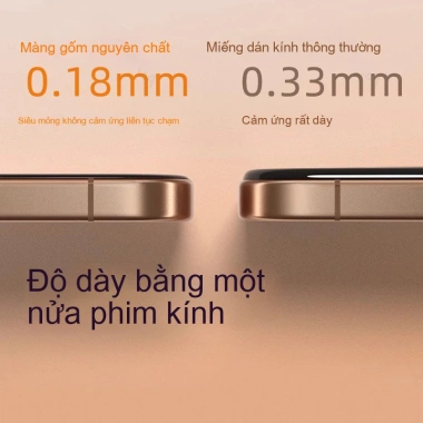 Miếng dán gốm dẻo 17Pro Chống nhìn trộm HD, chống vân tay cho iPhone 17-11 Pro Max - Giá 39.800 VND