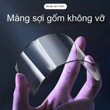 Miếng dán gốm dẻo 17Pro Chống nhìn trộm HD, chống vân tay cho iPhone 17-11 Pro Max - Giá 39.800 VND