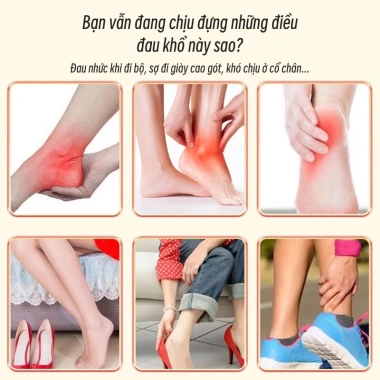 Miếng dán gót chân giảm đau khớp, viêm cân gan, gân Achilles 12 viên - 310k