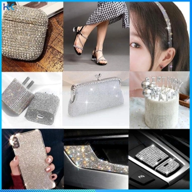 Miếng Dán Hai Mặt Đá Pha Lê Kim Cương Giả 6MM 10x23CM - Giá Ưu Đãi 18,063₫