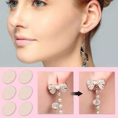 Miếng Dán Hỗ Trợ Lỗ Tai Earlobe – Ngăn Co Giãn, Ngăn Rách Khi Đeo Bông Tai Nặng 7 Miếng Dán Hỗ Trợ Lỗ Tai Earlobe – Ngăn Co Giãn, Ngăn Rách Khi Đeo Bông Tai Nặng 7