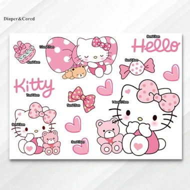 Miếng dán Hoạt Hình Mèo Con Xe Đạp Điện Xe Máy - Trang trí cửa, cửa sổ, kính, xe hơi, cây nhãn, giá chỉ 32.000₫