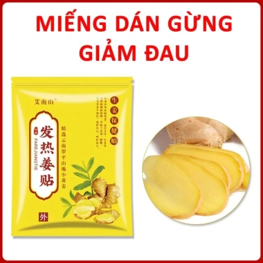 Miếng Dán Hơi Nóng Gừng Ngải Cứu 50-150 miếng – Giảm Đau Cơ Thể, Giá 19.500đ