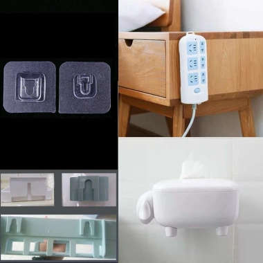 Miếng Dán Kệ Nhà Tắm Chữ U Siêu Dính Thay Thế, Dán Kệ Góc & Nhà Bếp - Giá 35.000đ 2