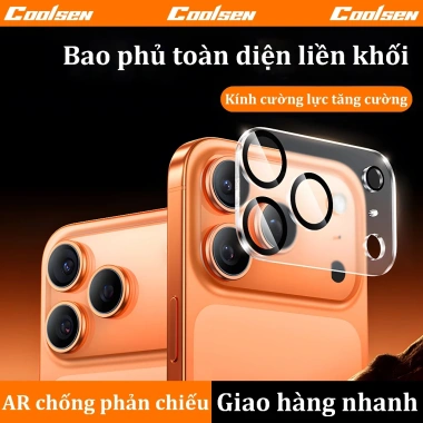 Miếng dán kính Corning liền khối trong suốt cho iPhone 11 12 13 14 15 16 17 Pro Max 17 Air Giá chỉ 38.500 VND