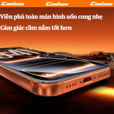 Miếng dán kính cường lực 10D chống ánh sáng xanh, chống vân tay cho iPhone 11‑17 Pro Max, XS, XR, XS Max - 39.800₫ 3